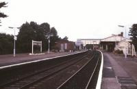 Platform view at Henley-in-Arden in September 1989 looking north towards Birmingham.<br><br>[Ian Dinmore /09/1989]