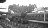 St Margarets A3 Pacific no 60052 <I>Prince Palatine</I> arrives at the north end of Carlisle on 25 July 1964 with the 9.50am Edinburgh Waverley - Leeds City. [See image 24718]<br><br>[K A Gray 25/07/1964]