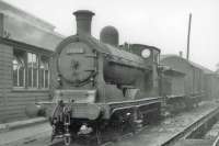Ex-Caledonian 0-6-0 no 57634 in the shed yard at Edinburgh's Dalry Road in May 1963. The locomotive was withdrawn from 64C in August that year.<br><br>[John Robin 31/05/1963]
