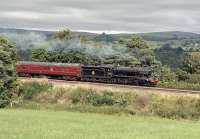 61994<I>The Great Marquess</I>seems to be going well enough as it approaches Armathwaite from the north on 28 August with the last<I>Fellsman</I>of the 2013 season. However, it appears to have started to struggle further south, resulting in delays to the following Carlisle - Leeds service. <br><br>[Bill Jamieson 28/08/2013]