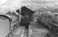 View over a busy Fort William shed in September 1961.<br><br>[David Stewart 06/09/1961]