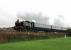 The ELR website said K4 61994 was the steam engine for the day, so it was quite a surprise when GWR 0-6-0PT 1501 appeared. The sole surviving Hawksworth 15xx tank is usually a Severn Valley resident, but is seen here hustling a 5-coach Rawtenstall service towards Summerseat at Burrs on 26 October.<br><br>[Mark Bartlett 26/10/2013]