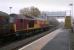 The temporary footbridge at Rosyth station in use on 25 November during ongoing station improvement work. Meantime 67030 is about to restart the morning Cardenden - Edinburgh commuter service.<br><br>[Bill Roberton 25/11/2013]