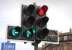 Traffic lights on the corner of Palmerston Place and West Maitland Street on 3 December, with a tram signal now added to the right hand side. <br><br>[Bill Roberton 03/12/2013]