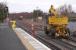 Looking north at Ladybank Station during track renewal on 5 January 2014. DBS 66107 stands in the backround. <br><br>[Bill Roberton 05/01/2014]