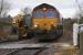 66175 waits with a train of ballast hoppers on the Newburgh line north of Ladybank station on 5 January during track renewal works. [See image 45867]<br><br>[Bill Roberton 05/01/2014]