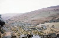 View over the old works at Bryn Eglwys being returned - rather artificially - to nature in April 1970. The top of the incline [see image 45987] is visible on the right of the picture.<br><br>[John Thorn /04/1970]