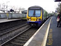 A train for Dublin [Pearce] approaching Coolmine on 19 January 2014. <br><br>[John Steven 19/01/2014]
