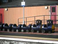 A barrel train at Ayr on 11 February 2014, in this case a double-headed version, doubtless due to the additional power required on the Stranraer road...<br><br>[John Yellowlees 11/02/2014]