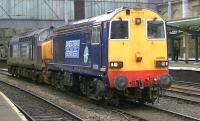 DRS 20309+37423 pass through Carlisle on 5 February during a light engine move to Crewe.<br><br>[Ken Browne 05/02/2014]