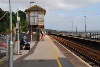 View north east towards Exeter at Dawlish in 2011. The signalbox is disused. The particularly damaged section of line featured in newspapers and on television is half a mile away from here.<br><br>[Ewan Crawford 12/09/2011]