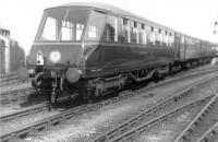 <I>Beaver Tail</I> observation car on the rear of a train at Mallaig on 22 May 1961. <br><br>[David Stewart 22/05/1961]