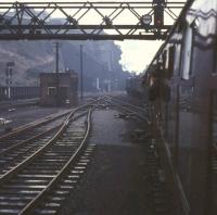 A2 Pacific no 60532 <I>Blue Peter</I> sets off from Waverley station on 8 October 1966 with the BR <I>Blue Peter Excursion</I> bound for Carlisle via Hawick. [See image 38842] <br><br>[G W Robin 08/10/1966]