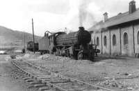K1 2-6-0 no 62052 receiving water on its home shed at Fort William in September 1961. <br><br>[David Stewart 06/09/1961]