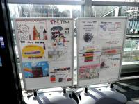 Haymarket Art Project. Display at Haymarket station on 12 March by pupils of Dalry Primary School. <br><br>[John Yellowlees 12/03/2014]
