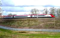 A southbound Pendolino at speed near Blisworth, Northants, on 4 March 2014.<br><br>[John Steven 04/03/2014]