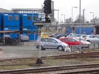 View from the south end of Derby station towards Etches Park depot on 20 March. A class 08 shunter is stabled on the depot against a barrier vehicle, and a class 37 is stabled beyond the running lines in storage sidings for the RVEL maintenance facility at the former RTC site.<br><br>[David Pesterfield 20/03/2014]