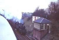 80046 arriving at Clarkston in April 1966 with the 5.08pm from St Enoch.<br><br>[G W Robin /04/1966]
