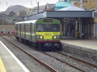 Dart 8306 awaits departure for Dublin at Howth on 21 March 2014.<br><br>[Bill Roberton 21/03/2014]