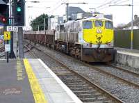 GM 071 class 080 heads north with a freight at Howth Junction on 21 March.<br><br>[Bill Roberton 21/03/2014]
