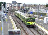 A DART emu takes the Howth branch at Howth Junction on 21 March 2014.<br><br>[Bill Roberton 21/03/2014]