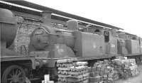 CR McIntosh 2P 0-4-4T no 55266 stored on Corkerhill shed in 1962. The locomotive had been officially withdrawn from here in September 1961. [See image 23423]  <br><br>[David Stewart //1962]