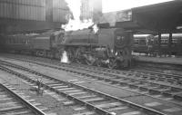 A summer Saturday relief Kilmarnock - Blackpool North service about to leave Carlisle on 29 July 1967. Kingmoor's Britannia Pacific no 70012 <I>John of Gaunt</I> has recently taken over the train for the journey south.<br><br>[K A Gray 29/07/1967]