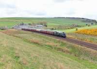 60009 <I>Union of South Africa</I> runs north through Carmont on 1 May 2014 bound for Aberdeen with the <I>Great Britain VII</I>.<br><br>[John Gray 01/05/2014]
