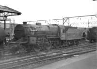Crab 2-6-0 no 42934 photographed at Crewe station in the summer of 1960.<br><br>[David Stewart 01/08/1960]