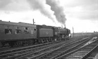 Britannia Pacific no 70023 <I>Venus</I> leaves Carlisle for the south on 1 July 1967 after taking charge of the 9.13am Summer Saturday Dundee - Blackpool North.<br><br>[K A Gray 01/07/1967]
