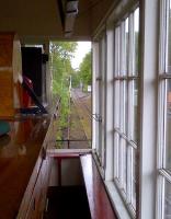 The varnishing railway. A view North from the South Tynedale Railway signal box on a quiet May afternoon [at the kind invitation of the signalman].<br><br>[Ken Strachan 22/05/2014]