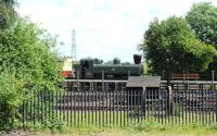 Ex-GWR 0-6-0 Pannier tank 3650 at work on the GWS demo line at Didcot on 12 June. Note the spark arrester.<br><br>[Peter Todd 12/06/2014]