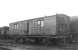 An old coach photographed in the sidings at Hurlford in April 1962. The vehicle is thought to be a former Glasgow & South Western Railway passenger brake van, dating from the early 1900s. [Ref query 5623]<br><br>[David Stewart 17/04/1962]