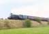 A4 Pacific 60009 <I>Union of South Africa</I> climbing away from Winchburgh Junction with the morning SRPS <I>Forth Circle</I> special on 27 April 2014.<br><br>[Jim Peebles 27/04/2014]