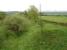 Looking south towards the site of Hazlehead Bridge station on the Woodhead route, along the cutting that once carried the line serving the works of the Hepworth Iron Company. The roof of the former station houses at Hazlehead Bridge can just be seen in the background between the electricity pole and pylon. [See image 47507]<br><br>[David Pesterfield 30/05/2014]