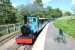 <I>Bunty</I> with a train at the Etal terminus of the Heatherslaw Light Railway, Northumberland, on 20 May 2014, with Etal Castle in the background.<br><br>[Peter Todd 20/05/2014]