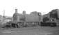 Class 3F 0-6-0T 47236 sandwiched between a snow plough and Stanier Pacific 46244 <I>King George VI</I> in the shed yard at Kingmoor on 15 May 1964.<br><br>[K A Gray 15/05/1964]