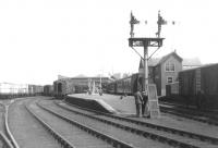 General view towards Mallaig station in May 1961.<br><br>[David Stewart 22/05/1961]