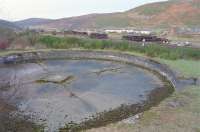 The old turntable pit at Helmsdale in 1988, looking north.<br><br>[Ewan Crawford //1998]