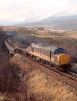 Northbound above Loch Tulla in late 1991 on the way to Gorton.<br><br>[Ewan Crawford //1991]