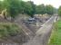 Looking north from the B6392 road bridge on 16 September 2014 towards the site of Glenesk Colliery and Junction.<br><br>[Bill Roberton 16/09/2014]