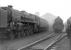A misty morning at Polmadie in 1960, with Clan, Royal Scot and Coronation Pacific locomotives amongst the various types on display in the shed yard.<br><br>[David Stewart //1960]