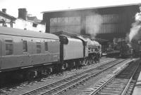 Royal Scot 4-6-0 no 46115 <I>Scots Guardsman</I> running into Carlisle platform 4 on 17 July 1965 with the 9.50am Edinburgh Waverley - Sheffield Midland.<br><br>[K A Gray 17/07/1965]