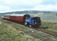 A photograph showing Bagnall 0-6-0T  <I>Brookfield</I> in action on the Pontypool and Blaenavon Railway in May 1991.<br><br>[Peter Todd 19/05/1991]