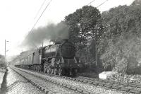 Fort William Black 5 4-6-0 no 44976, photographed near Bowling on 29 September 1959 at the head of a Mallaig - Glasgow train.  <br><br>[G H Robin collection by courtesy of the Mitchell Library, Glasgow 29/09/1959]