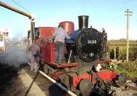 The Swindon and Cricklade Railway has taken delivery of another working steam locomotive bought from the Spa Valley Railway. Polish TKH 0-6-0T No 3135 <i>Spartan</I> was working the <I>Santa Specials</I> at Hayes Knoll on 6 December.<br><br>[Peter Todd 06/12/2014]