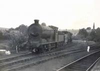 A J37 0-6-0 carrying the LNER number 4541 stands on the Ellangowan paper mill siding alongside Milngavie station on 4 September 1948. The locomotive would not receive its British Railways '6' prefix for another 10 months. [See image 49723] <br><br>[G H Robin collection by courtesy of the Mitchell Library, Glasgow 04/09/1948]