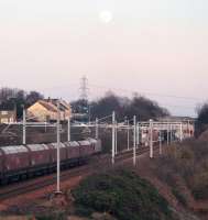 66111 approaches Baiilieston with a Longannet coal train at dusk on 3rd January 2015.<br><br>[Colin McDonald 03/01/2015]
