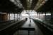 Looking out along platforms 13 and 14 under the trainshed on the south side of London Bridge station during an eerily quiet Saturday morning in July 2005. The only passenger seems to be trying to hide behind the information board in the foreground.<br><br>[John Furnevel 23/07/2005]