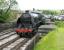 The NYMR's much loved ex-Southern S15 4-6-0 no 825 crosses the bridge over the Esk shortly after leaving Grosmont station on its way to the shed on 6 June 2013, just a few weeks before the locomotive's boiler ticket was due to expire. In the background BR Sulzer Type 2 D5061 can be seen on the north side of the level crossing. <br><br>[John Furnevel 06/06/2013]